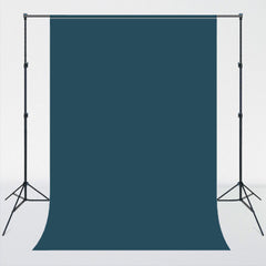 Dark Teal Solid Color Portrait Photo Backdrop - Layoris