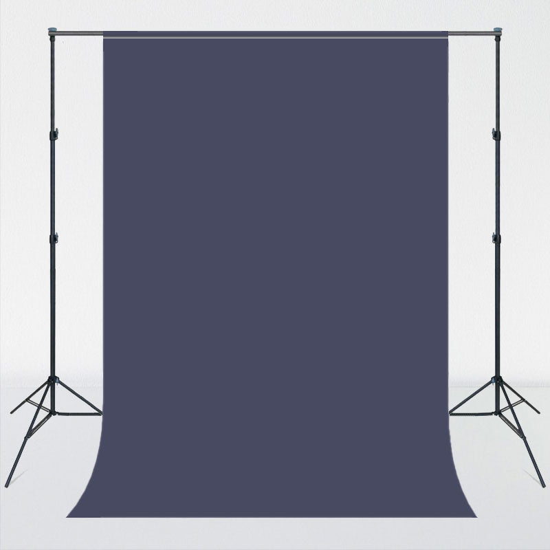 Dusty Blue Solid Color Portrait Photo Backdrop - Layoris
