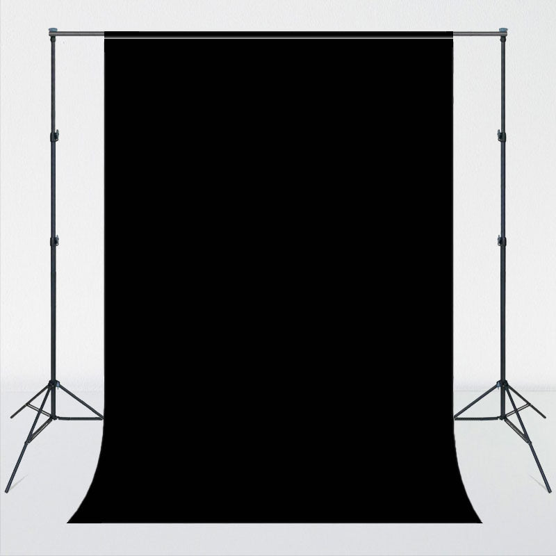 Black Fabric Studio Portrait Photo Backdrop - Layoris