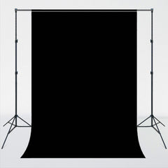 Black Fabric Studio Portrait Photo Backdrop - Layoris