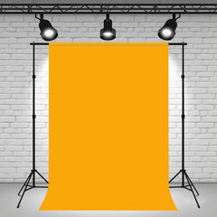 Orange Studio Portrait Fabric Photo Backdrop - Layoris