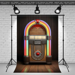 Retro Brown Music Player Photography Backdrop - Layoris