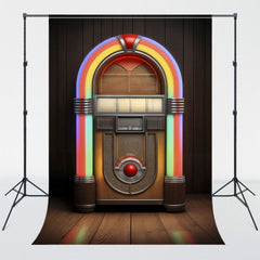 Retro Brown Music Player Photography Backdrop - Layoris