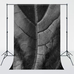Black Reflective Leaves Photography Backdrop - Layoris