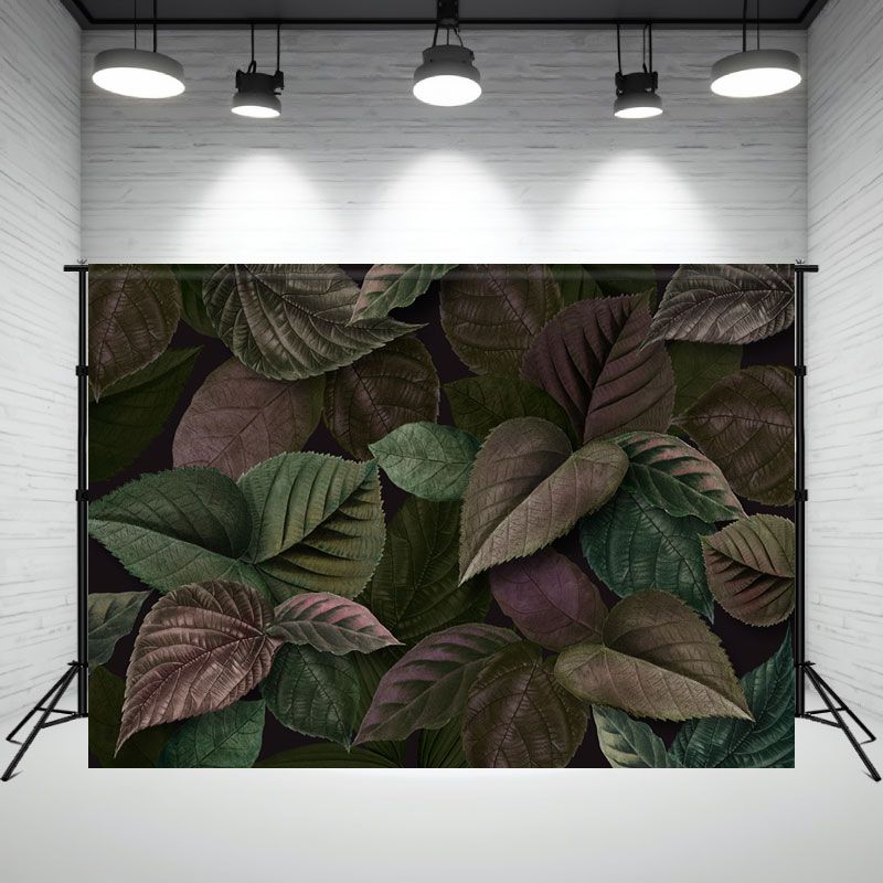 Red Brown Leaves Interweaving Photo Backdrop - Layoris