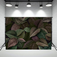 Red Brown Leaves Interweaving Photo Backdrop - Layoris