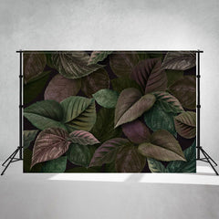 Red Brown Leaves Interweaving Photo Backdrop - Layoris