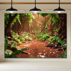 Layoris Chocolate River Forest Magical Theme Backdrop