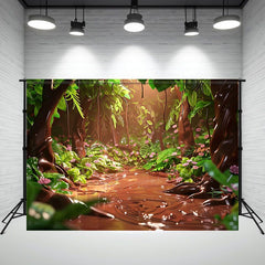 Layoris Chocolate River Forest Magical Theme Backdrop