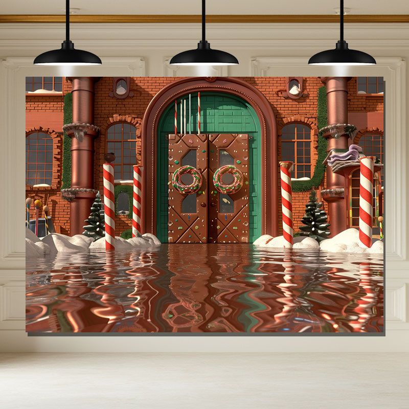 Layoris Chocolate House Street Christmas Party Backdrop