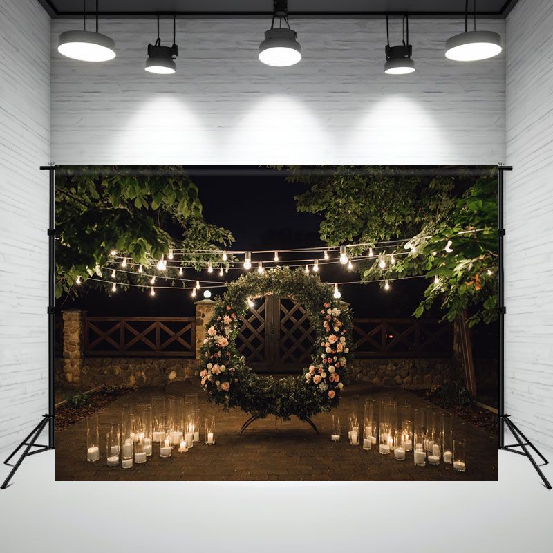 Garland Candle String Lights Romantic Backdrop - Layoris