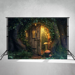 Half Open Arch Magic Forest Backdrop Photo Shoot - Layoris