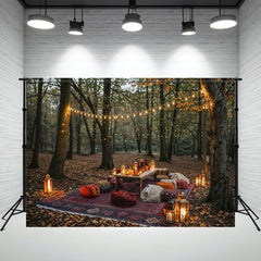 Picnic In The Woods Family Photography Backdrop - Layoris