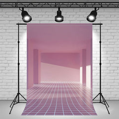Pink 3D Interior Architecture Photo Backdrop - Layoris