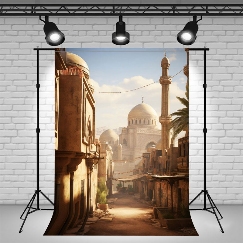Old Town Castle Photography Backdrop For Studio - Layoris