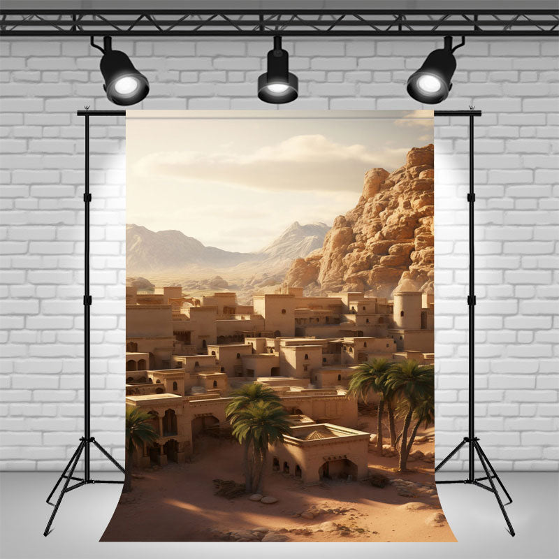 Abandoned Old Town Studio Photography Backdrop - Layoris