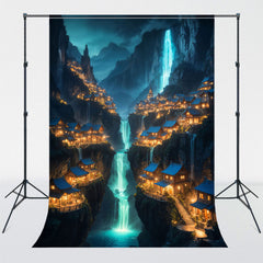 Magic Mountain Endless House Waterfall Backdrop - Layoris