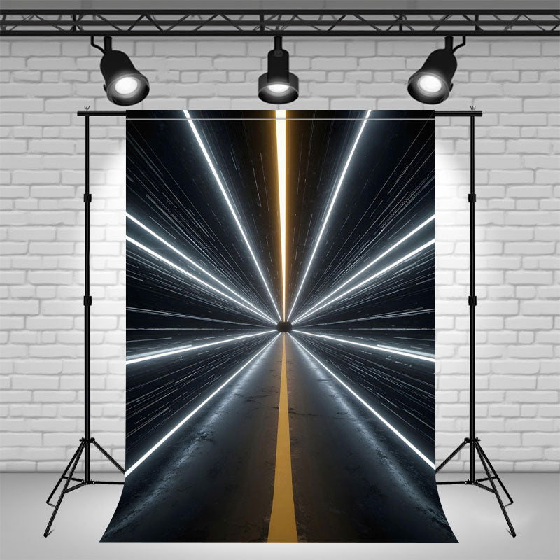 Tunnel Futurism Through Time And Space Backdrop - Layoris
