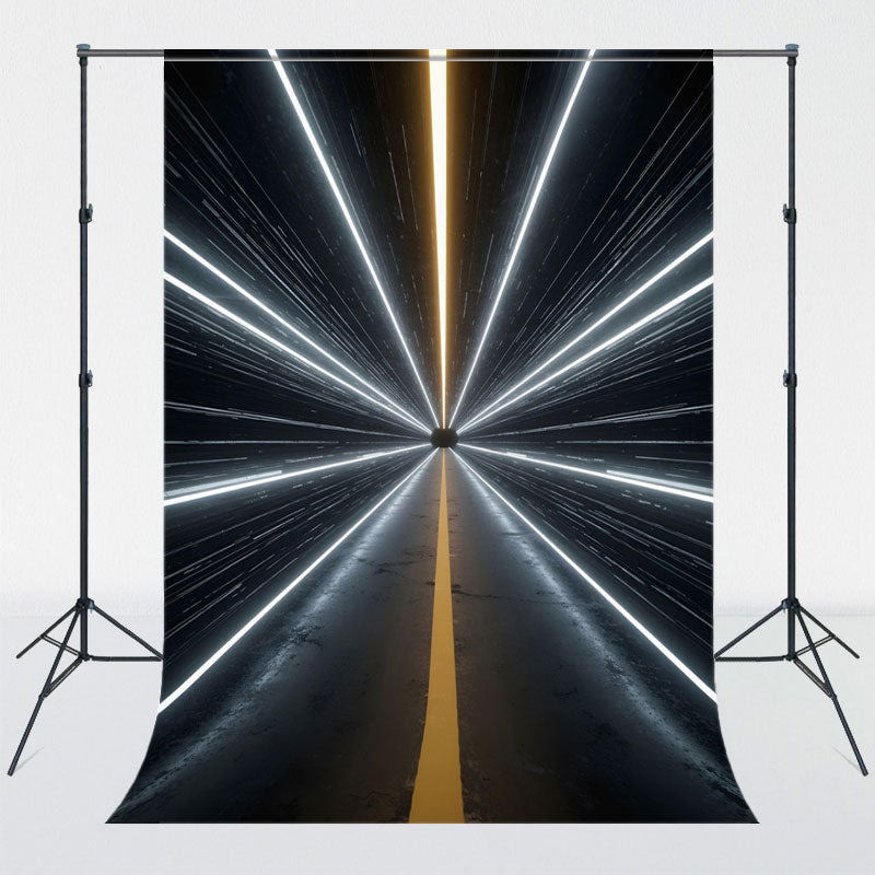 Tunnel Futurism Through Time And Space Backdrop - Layoris