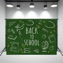 Chalk Drawing Back To School Backdrop For Children - Layoris