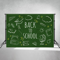 Chalk Drawing Back To School Backdrop For Children - Layoris