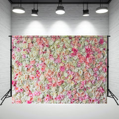 Lush Pink And White Floral Woman Photo Backdrop - Layoris