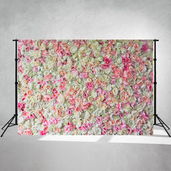 Lush Pink And White Floral Woman Photo Backdrop - Layoris
