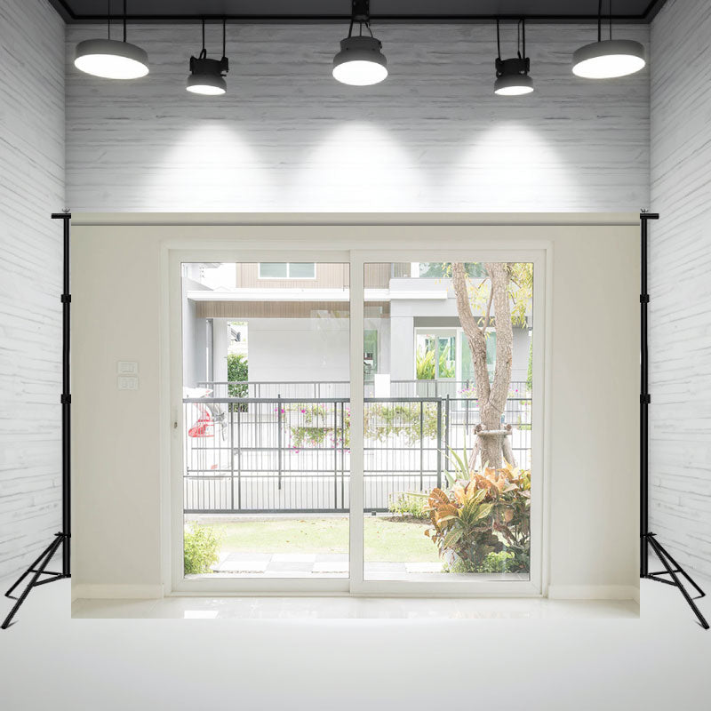 Blurred White Windows Photography Backdrop - Layoris