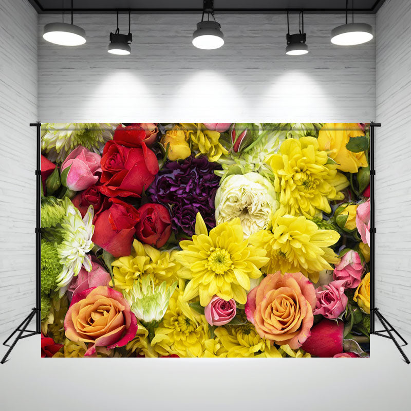 Dense Floral Elegant Lady Photography Backdrop - Layoris