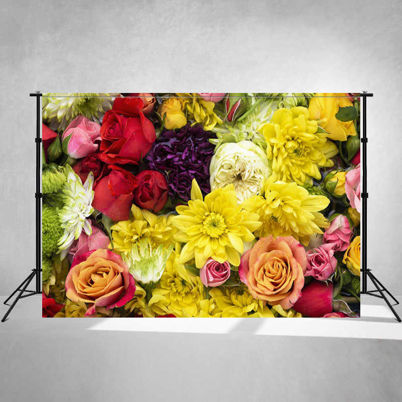 Dense Floral Elegant Lady Photography Backdrop - Layoris