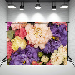 Blooming Dense Flowers Ladies Photo Backdrop - Layoris