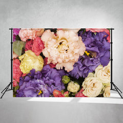 Blooming Dense Flowers Ladies Photo Backdrop - Layoris