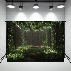 Dreamy Garden With Vine Ceiling Photo Backdrop - Layoris