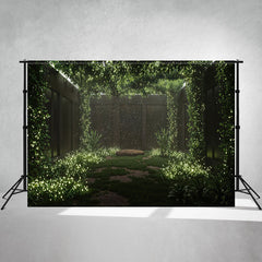 Dreamy Garden With Vine Ceiling Photo Backdrop - Layoris