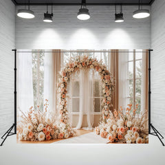 Flower Arch Curtain Wedding Photo Backdrop - Layoris