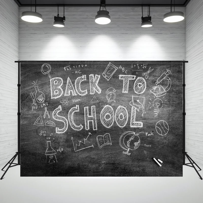 Blackboard Back To School Backdrop For Children - Layoris