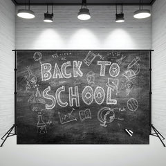 Blackboard Back To School Backdrop For Children - Layoris
