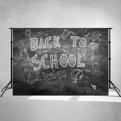 Blackboard Back To School Backdrop For Children - Layoris