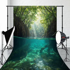 The Lake Depths And The Woods Sweep Backdrop - Layoris