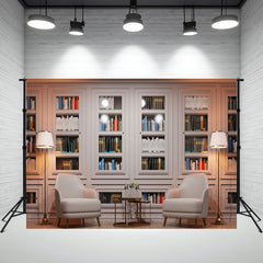 Study Chair Lamp Back To School Photography Backdrop - Layoris