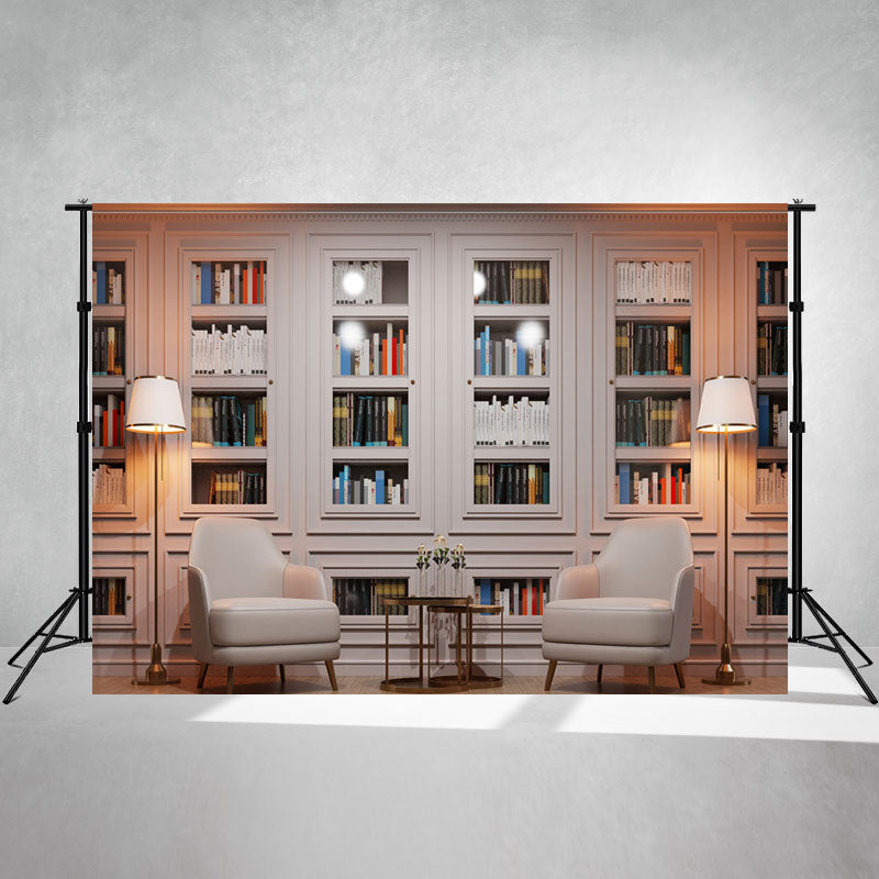 Study Chair Lamp Back To School Photography Backdrop - Layoris