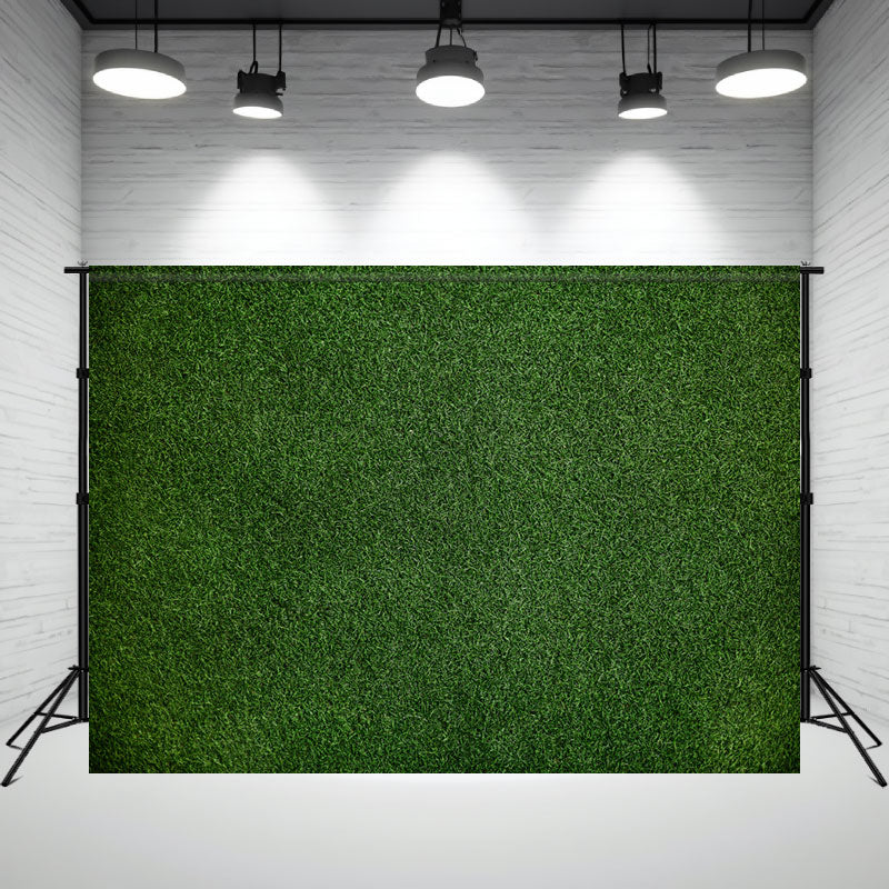 Green Grass Portrait Photo Studio Backdrop - Layoris