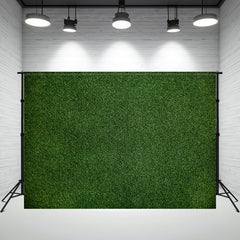 Green Grass Portrait Photo Studio Backdrop - Layoris