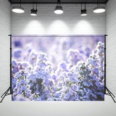 Purple Flower Landscape Photography Backdrop - Layoris