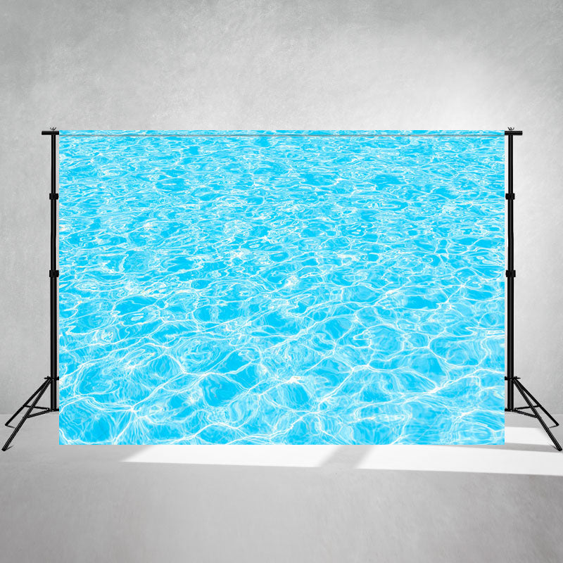 Blue Water Ripple Portrait Photo Backdrop - Layoris