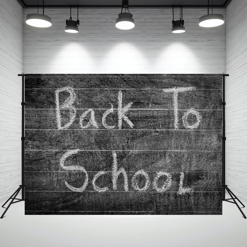 Old Blackboard Back To School Photography Backdrop - Layoris