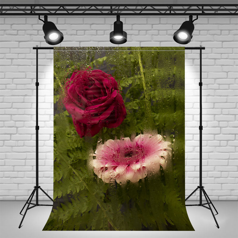 Mist Glass Flower Portrait Photo Studio Backdrop - Layoris