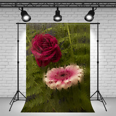 Mist Glass Flower Portrait Photo Studio Backdrop - Layoris