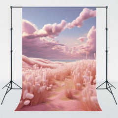 Dreamy Pink World Prtrait Photography Backdrop - Layoris