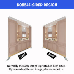Dusty Pink House Wash Basin Square Tension Backdrop - Layoris